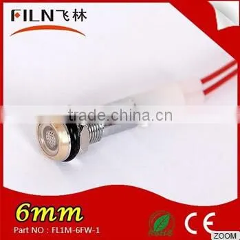 Filn 6mm 12v Argon Lamp Bulb Metal Laser Stage Light LED Indicator Light With Wire