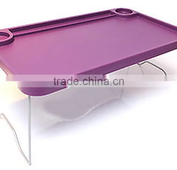 Laptop Stand With Metal Leg,Plastic Folding Table,,Bed Laptop Table photo-3