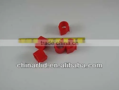 Cheap UHF Passvie Unique RFID Non-contact Animal Foot NFC Ring Tag For Livestock Tracking and Management photo-2