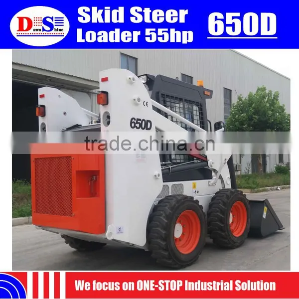 Cheap Skid Steer Loader Price 650kg Mini Skid Loader 55hp New WECAN Skid Steer Loader photo-4