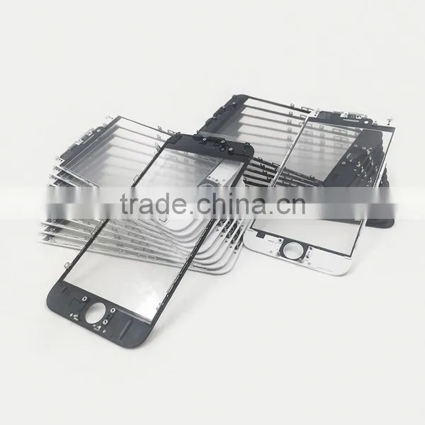 For IPhone Black White Orginal Panel Glass + Bezel Frame Cold Press +oca Assembly LCD Repair OCA Machines photo-3