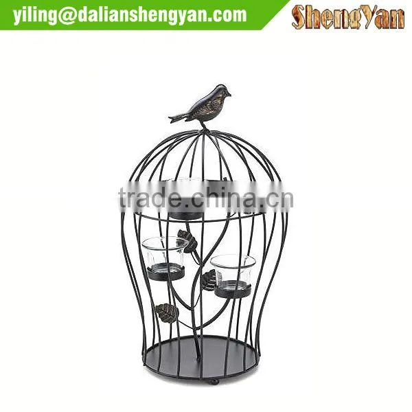 Antique Metal Bird Cage Candleholder Wholesale