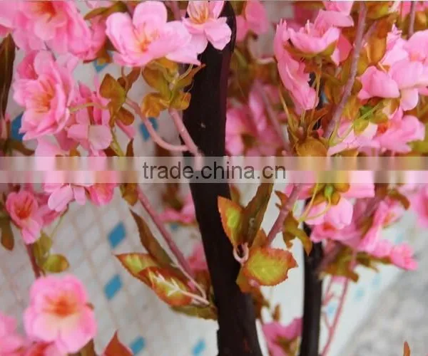Fake Flower Tree China Wedding Decoration Factory Wedding Ornament Fake Peach Flower Tree photo-6