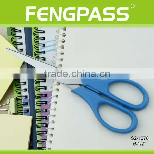 S2-1278 6-1/5" 2CR13 Stainless Steel PP Plastic Handle Stationery Scissors / Kid Scissors photo-3