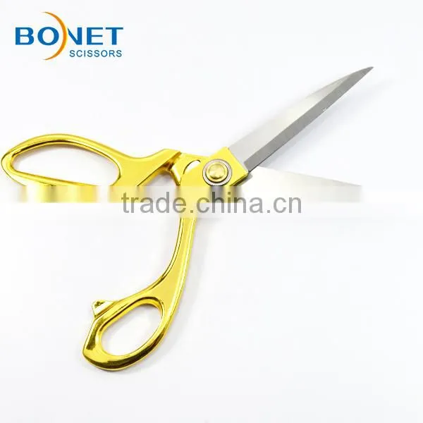 S13002G CE Certificated 9-1/2" Professional Gold Heavy-duty Tailor Brass Scissors photo-2