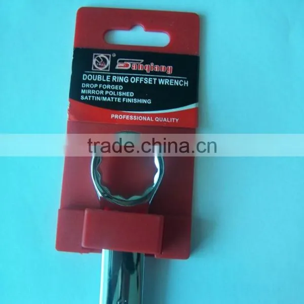 Combination Wrench With Plastic Card