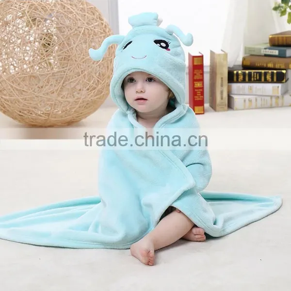 Wholesale Animal Shape Baby Bathrobe With Hood Baby Blankets photo-3