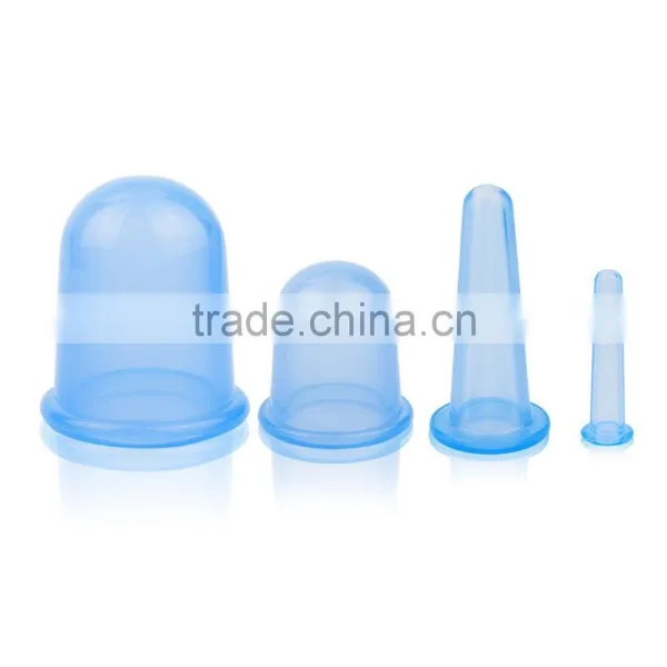 2016 Silicone Cupping Cups Professional and Medical Silicone Cupping Therapy Tool Wholesale Price Cupping Set 4 photo-5