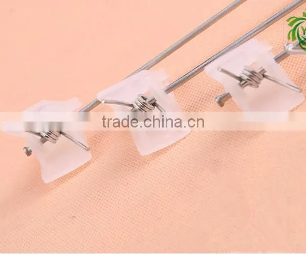 Open Ended Metal Mens Pants Hanger With 2 Clips photo-2