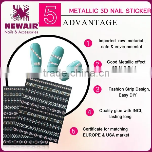 New Air Hot Selling Self-adhesive Metallic Nail Sticker Nail Art Sticker Sticker for Nail Art photo-6