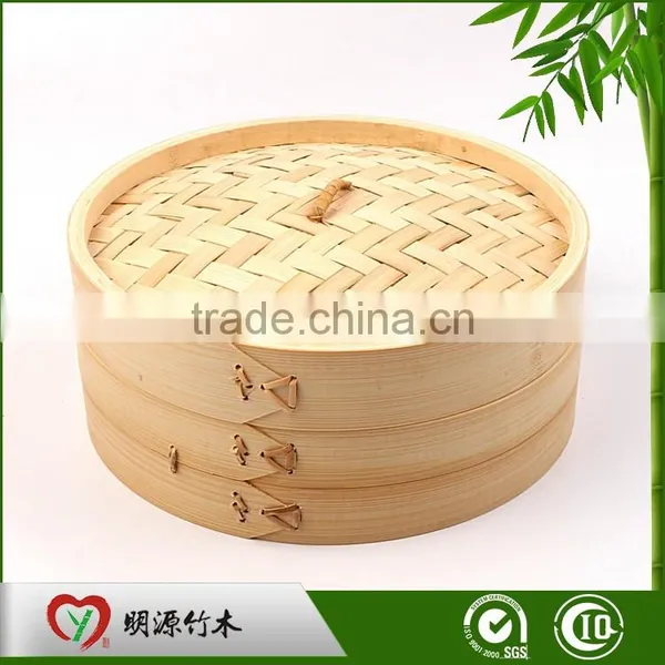 Chinese Bamboo Food Serving Steamer Basket photo-2