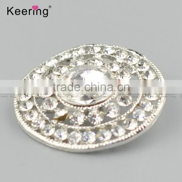 Wholesale Round Full Rhinestone Metal Button for Shirts WBK-1480 photo-2