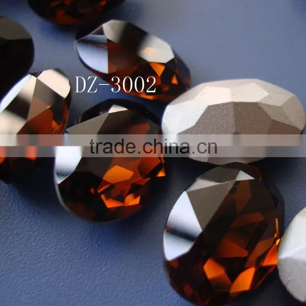 Crystal Component Loose Bead,jewelry Component With Fat Quare Shape photo-4