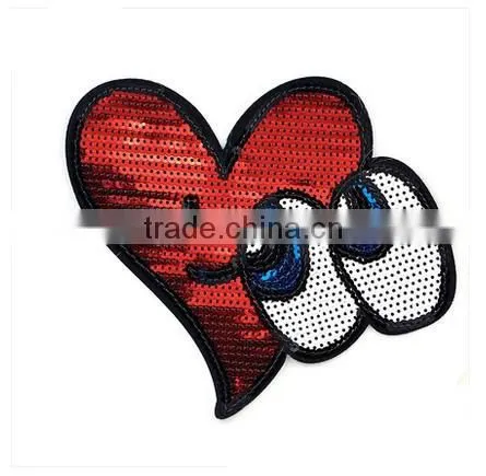 Fashion Design Bling Reversible Sequin Designs Embroidery Patch for Garment photo-2