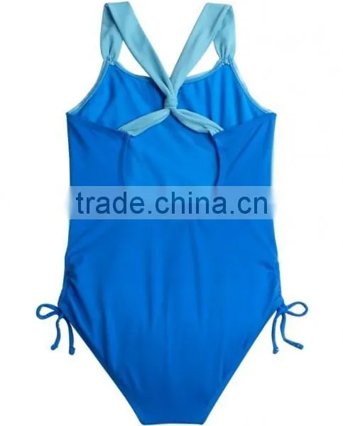 Good Quality Nylon/spandex Baby Girl Swimsuit One Piece Swimwear photo-3