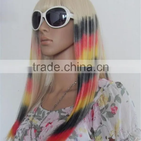 Fascinating Charming Halloween Synthetic Women Cosplay Party Long Straight Wig Full Hair Wigs photo-3