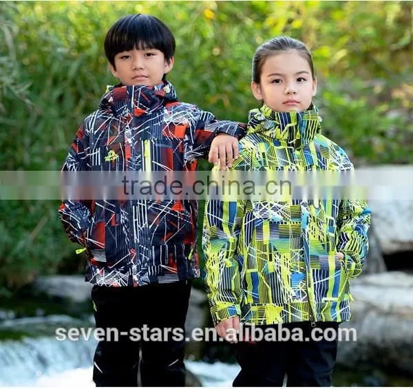 2017 3 in 1 Colorful Polyester Kids Varsity Jacket photo-2