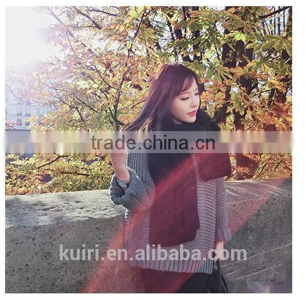 New Fashion High Quanlity Women Men Unisex Winter Knitted Lovers Scarf Wool Muffler Scarves photo-3