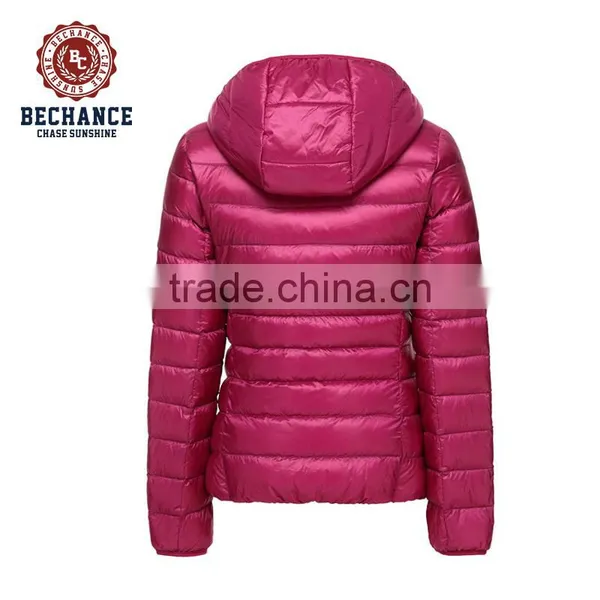 2016 New Fashion Ladies Winter and Autumn Hooded Short Slim White Duck Down Ultralight Down Jacket Wholesale Clothing photo-2