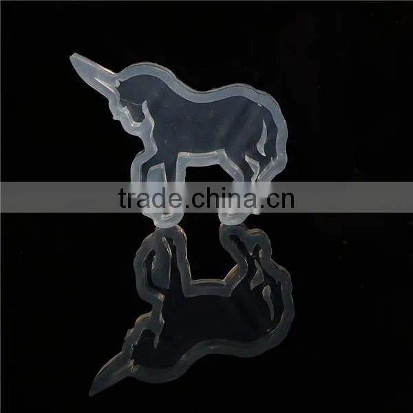 Custom Made Shape White Unicorn Silicone Resin Mold Casting Mould For Resin Jewelry Making Tools photo-2