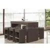 Wicker Bar Set Patio Rattan Furniture (BZ-B003)