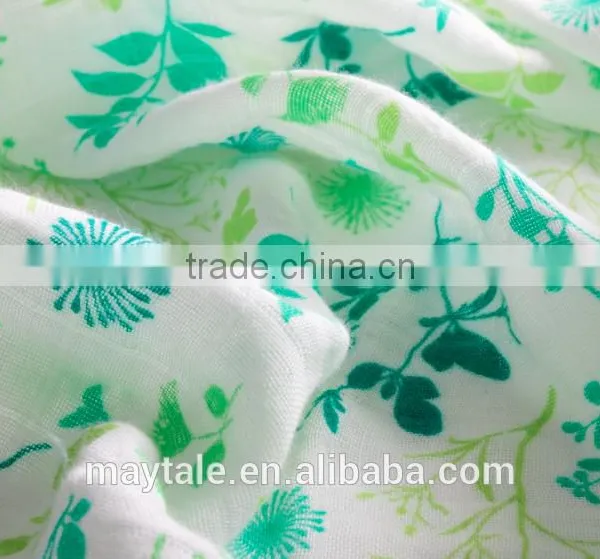 100% Organic Cotton Muslin Swaddle Blanket 47"x47" photo-3