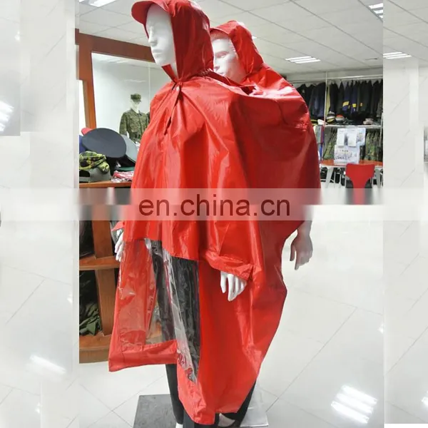 Adult Waterproof 190T Polyester With PVC PU Coating Rain Suit photo-4