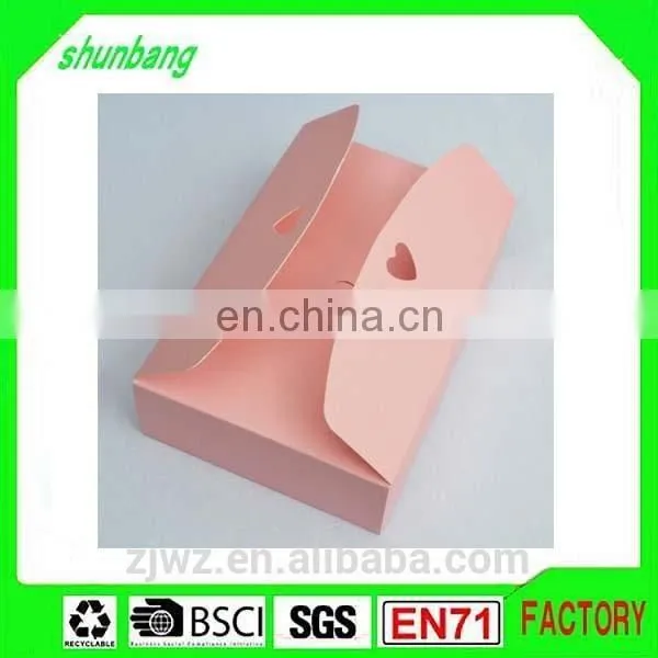 Folding Pink Color Art Paper & Paper Candy Box With Bottom Insert photo-2