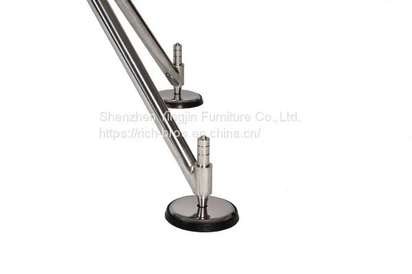 Office/dinning Table Glass Top Plus Metal Base Desk photo-2