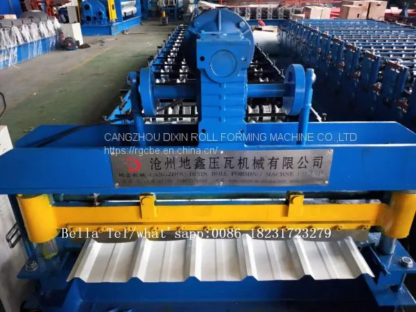 Metal Trapezoidal Roofing Sheet Making Roll Forming Machine photo-2