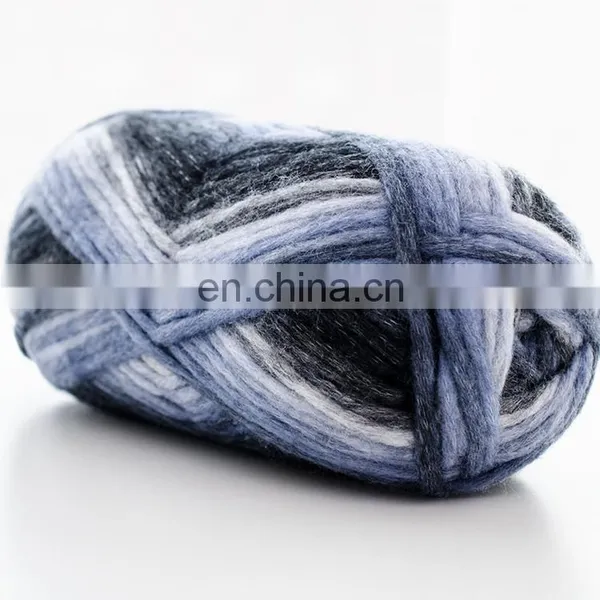 1.2NM Long Space Dyed Acrylic and Nylon Blend Fancy Yarn for Knitting photo-5