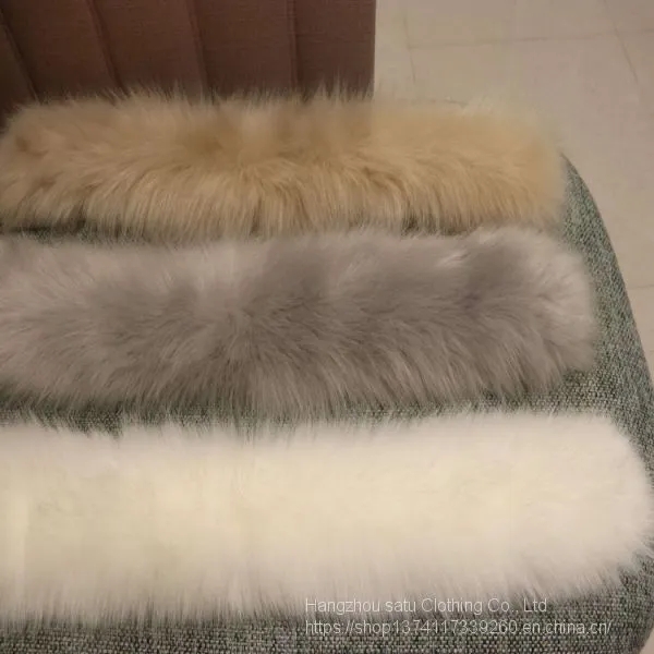 Fur Artificial Fur Fox Raccoon Dog Collar Dyeing Raccoon Dog Collar Cap Strip