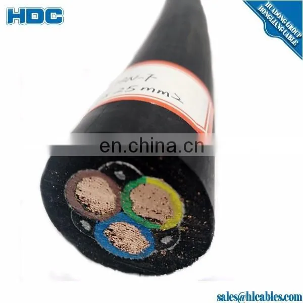 Flexible Copper Conductor Rubber Sheathed Rubber Cable H07RN-F4G6mm2 photo-2