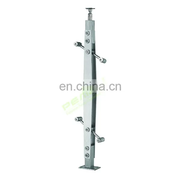Factory Cheap Price Glass Post Handrails Stainless Steel Glass Railing Balustrade Wholesale In China photo-2