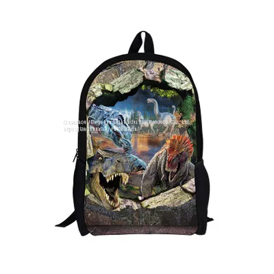Wholesale Small Quantity Custom Design Cool Dinosaur Backpacks Cartoon Animal Schoolbags for Primary School Students photo-5