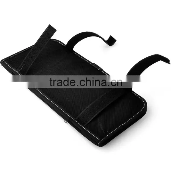 New Double-Deck Auto Car Visor CD/DVD Bag Storage Holder/Tissue Bag,Red+Black photo-5