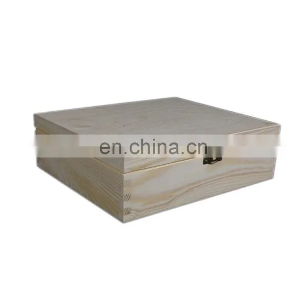 Natural Eco-friendly Simple Useful Style Wood Tea Storage Box Packaging With Clear Lid photo-3