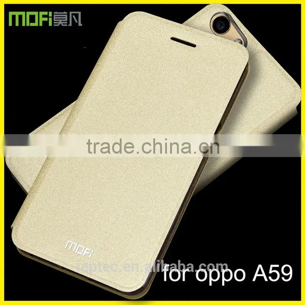 MOFi Original Golden Flash Leather Flip Cover Case for OPPO A59, Carcasa Para Celulares for OPPO A59m photo-2