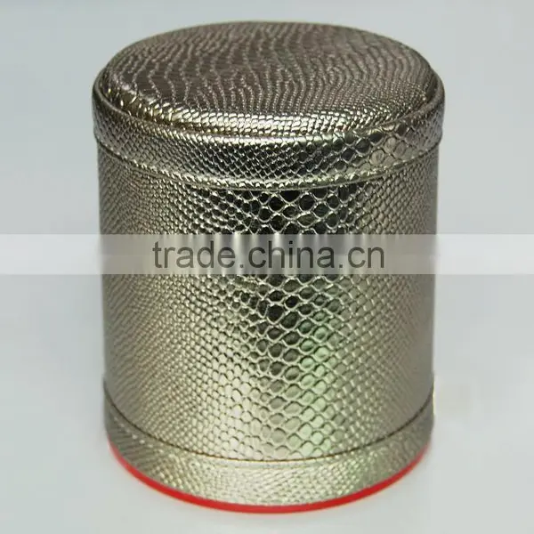 Small Plastic Colorful Leather Promotional Dice Cup photo-5