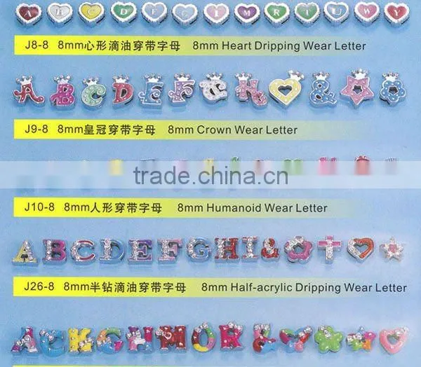 DIY Rhinestone Letter Charm ( Product Catalog 6-10)