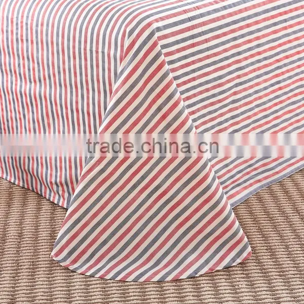 Best Selling Bright Color Bed Cover Quilt Red Plaid Print New Bedroom Set 100%cotton Kids Duvet Cover Set photo-3