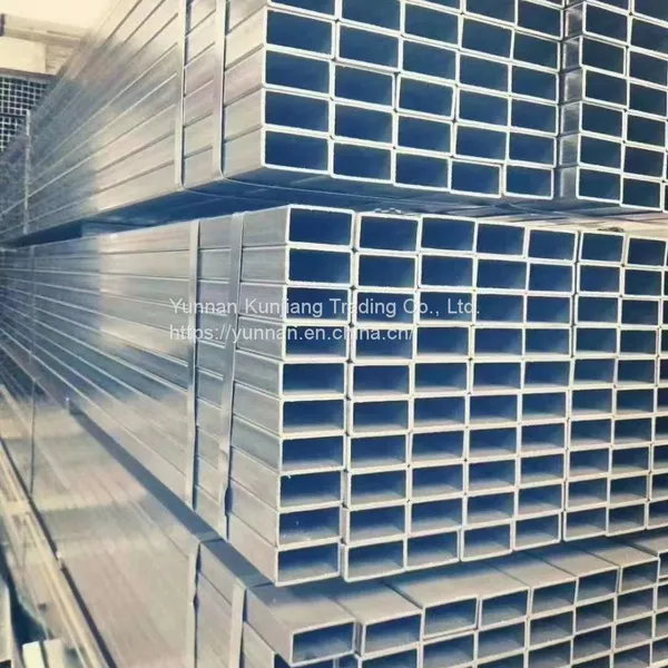 Yunnan Q235 Square Tube Wholesale Hot Dip Galvanized Square Tube 40 * 80 * 3 Square Tube Kunming Sales Square Tube photo-2