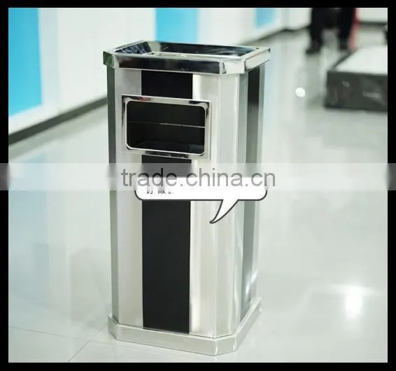 Waste Bin Container /Outdoor Metal Litter Bin/Dustbin/Garbage Trash Bin photo-2