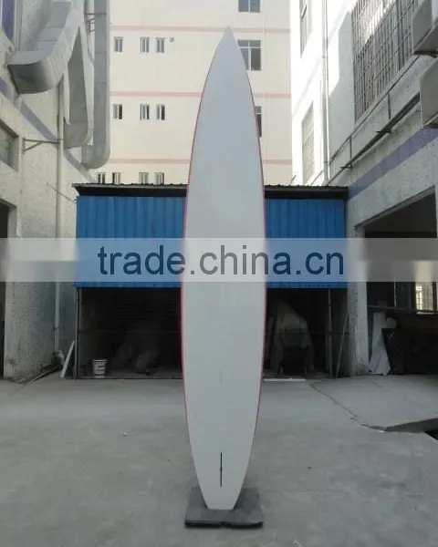 14' SUP Race Paddle Boards Epoxy Boards Pink Rail Bamboo Race Board photo-2