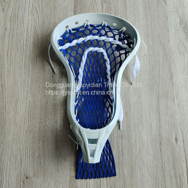 Lacrosse Head With Blue Mesh and String Kit for Men's Lacrosse Sticks photo-2