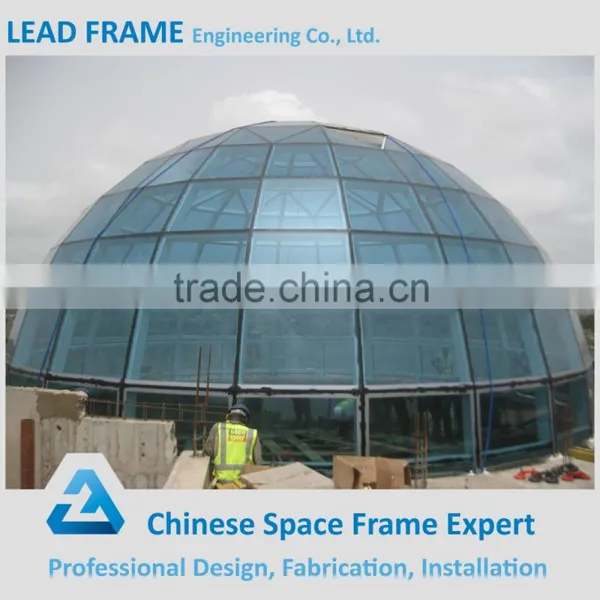 Prefabricated Steel Space Frame Building Glass Dome photo-6