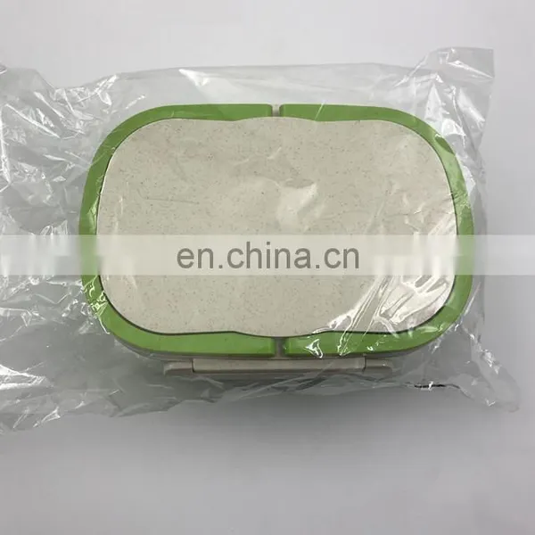 Promotional Wholesale Bamboo Straw Fiber Wheat Warm Stack Customize Lunch Bento Box photo-5