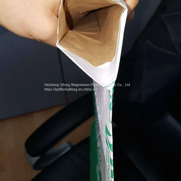 Chemical Product Packaging 3layer 4layer Brown Kraft Paper Valve Bag for Synthetic Iron Oxide photo-4
