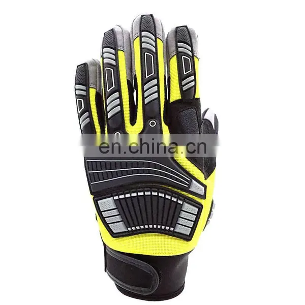 Factory Cheap TPR Industrial Cut Resistant Protective Hand Safety Impact Working Mechanic Gloves photo-2