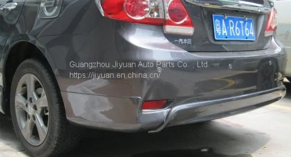 The Toyota Corolla car wraps around the front and rear hem of the 12-model Carora, while the Carora looks like a seven-piece collision-proof strip